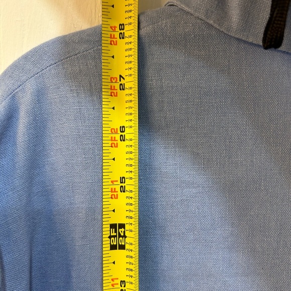 Vtg Womens Linen Infused Button Front Top Sz XL Embroidered Hummingbirds Cottage - Picture 7 of 9